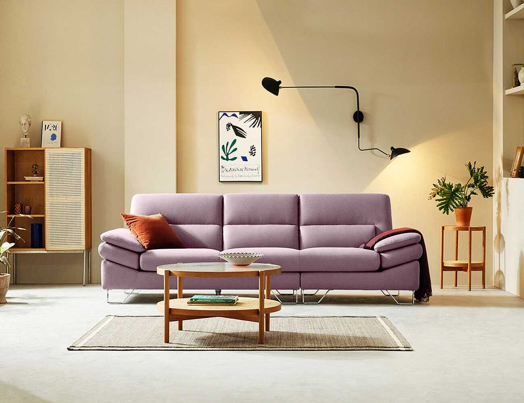  Sofa văng nỉ 3 chỗ tựa liền DALLAS tím 1