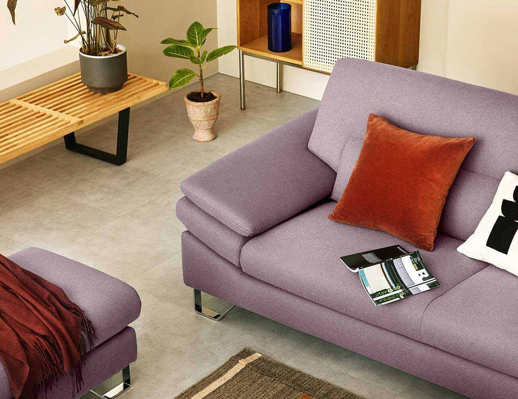 Sofa văng nỉ 3 chỗ tựa liền DALLAS tím 3