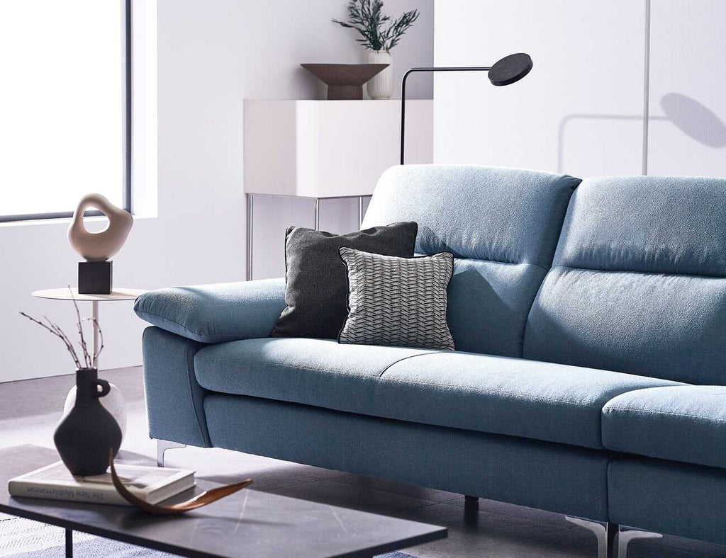 Sofa văng nỉ tựa liền DEACON xanh dương  3