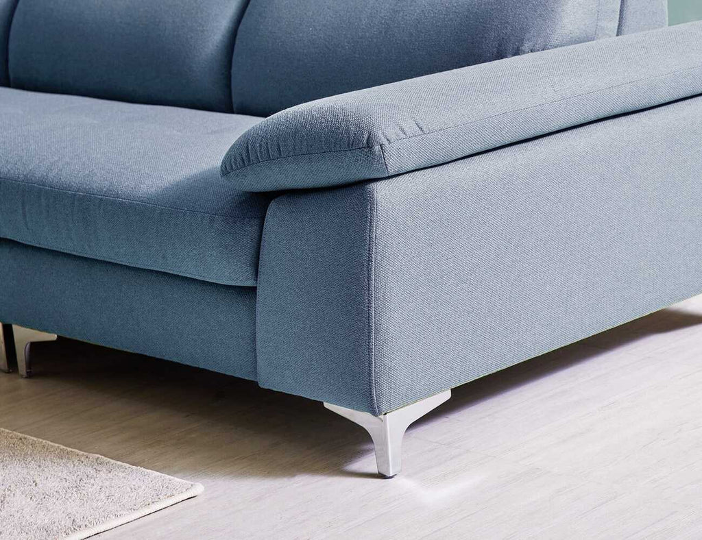 Sofa văng nỉ tựa liền DEACON xanh dương  5