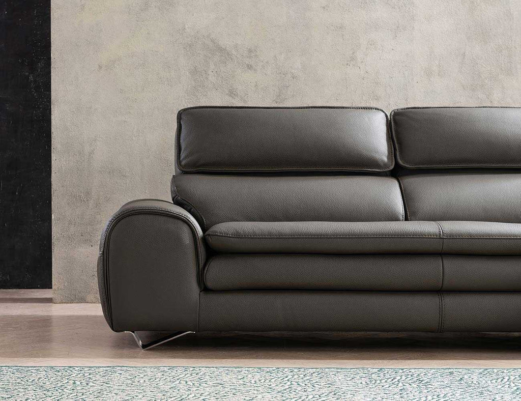 Sofa góc da 3 chỗ tựa gật gù Delano 1