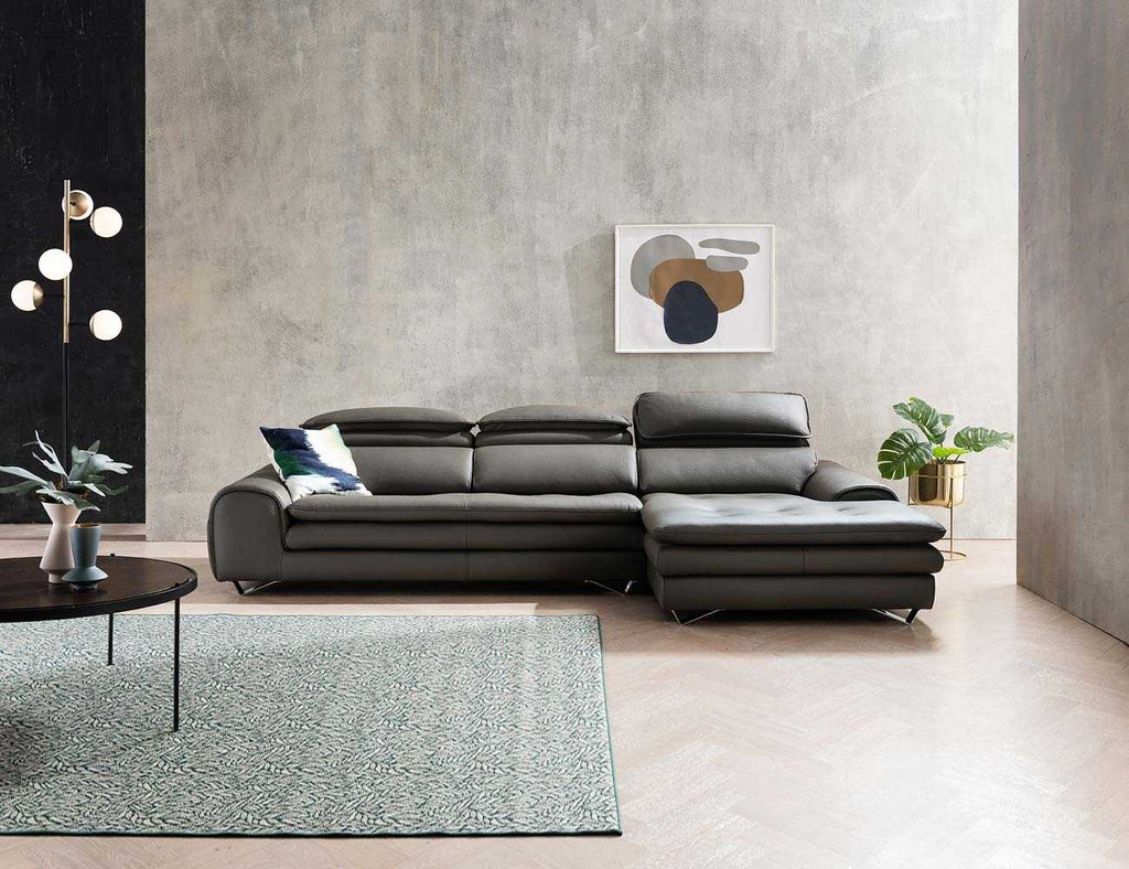 Sofa góc da 3 chỗ tựa gật gù Delano 2