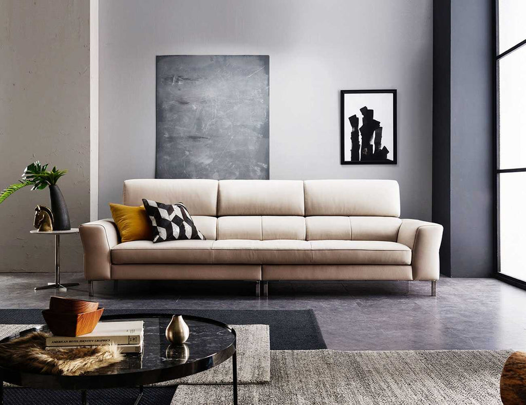 Sofa văng da 3 chỗ tựa liền Delia 1