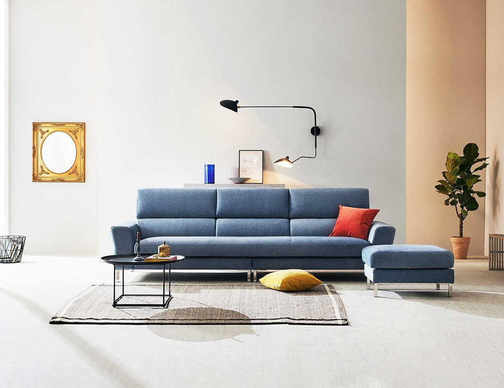 Sofa văng nỉ 3 chỗ tựa liền Delia 2