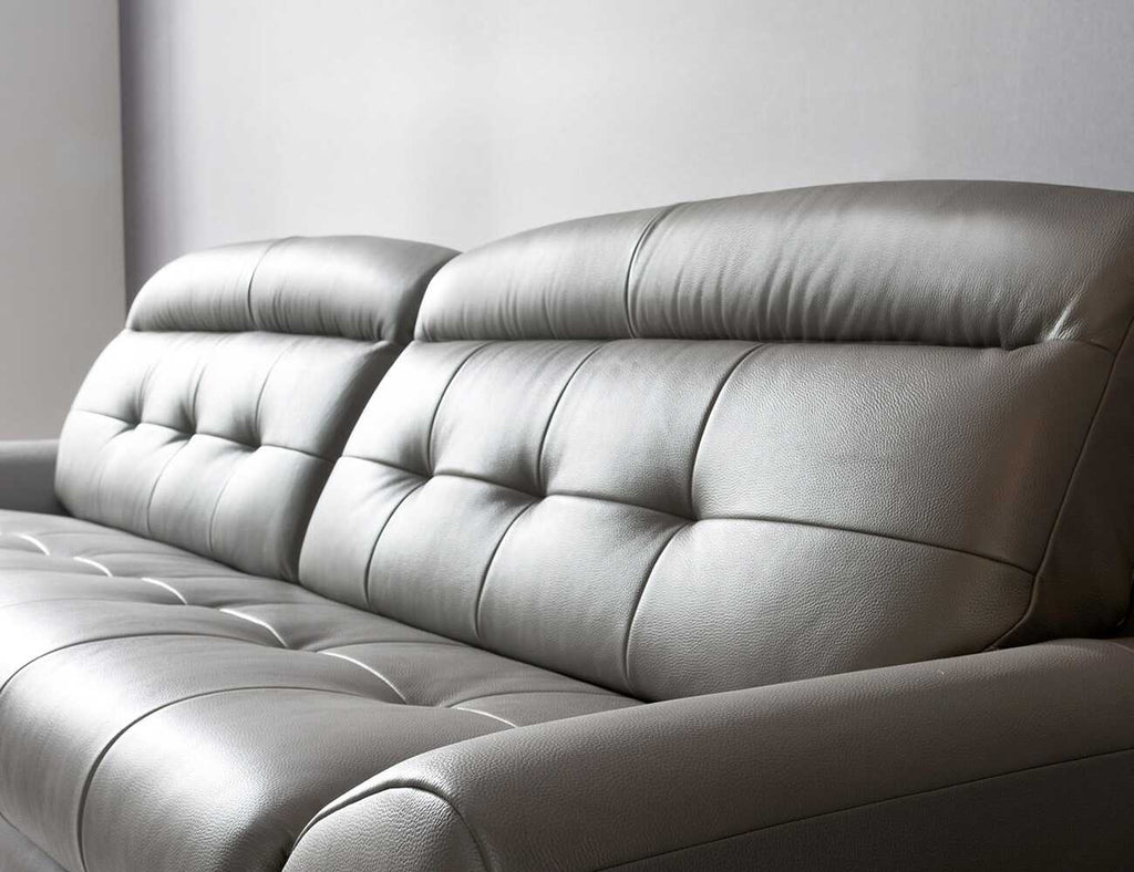 Sofa văng da 2 chỗ tựa liền Diane ghi 3