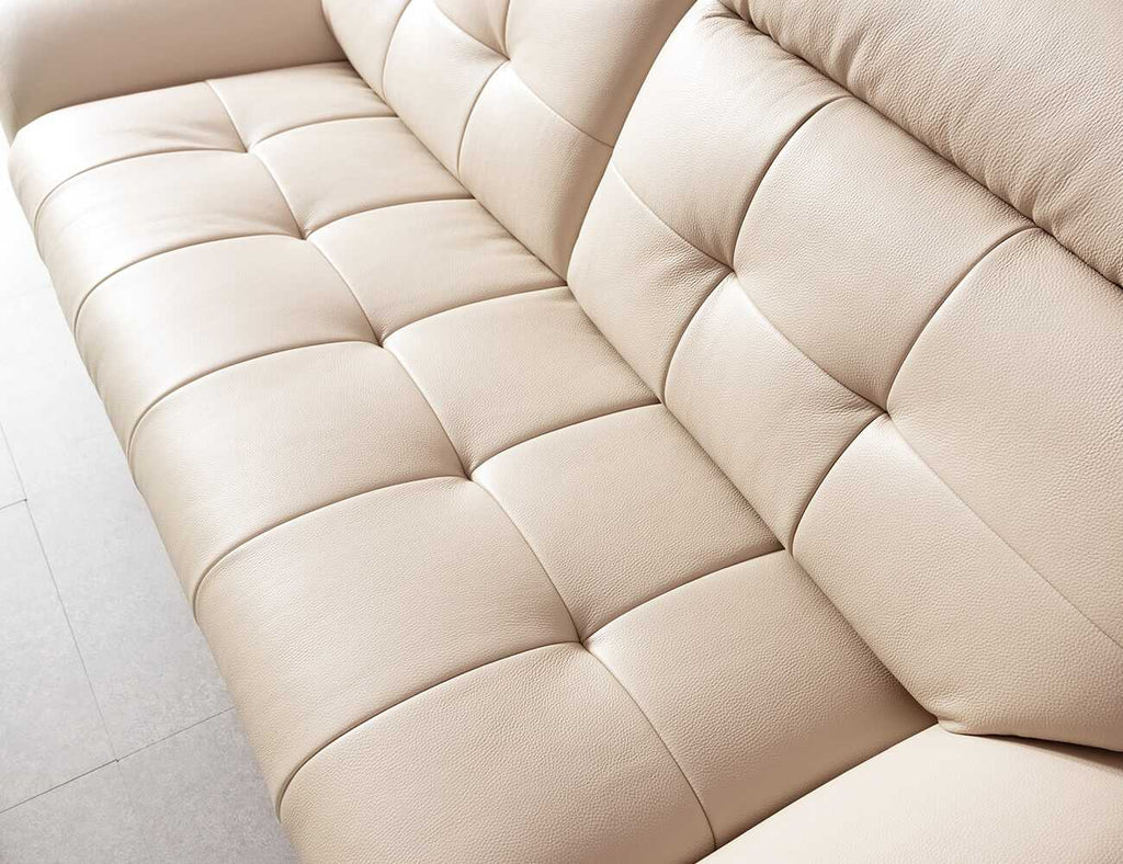 Sofa văng da 2 chỗ tựa liền Diane kem 4