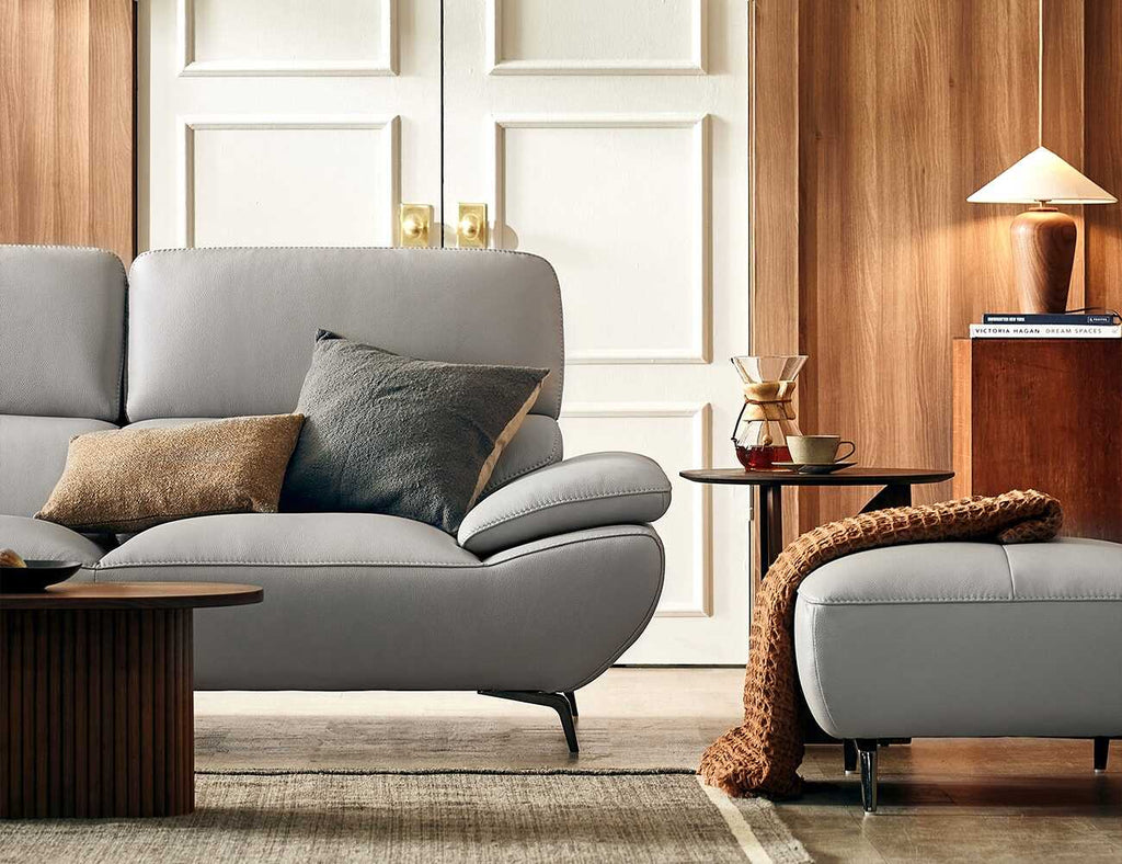 Sofa văng da 2 chỗ tựa liền Dorian 10