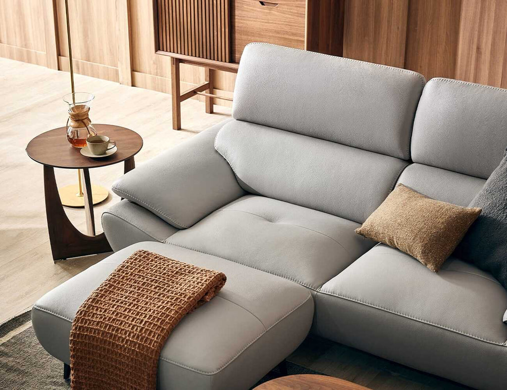 Sofa văng da 2 chỗ tựa liền Dorian 9