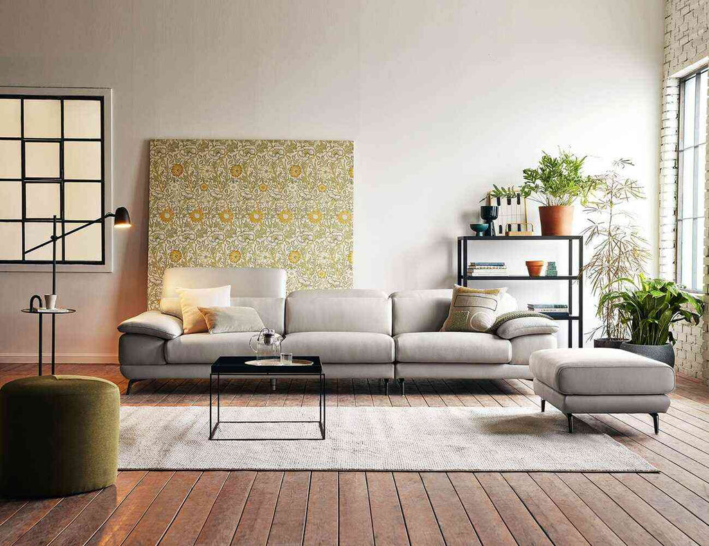 Sofa văng da 3 chỗ tựa gật gù Evelyn 1