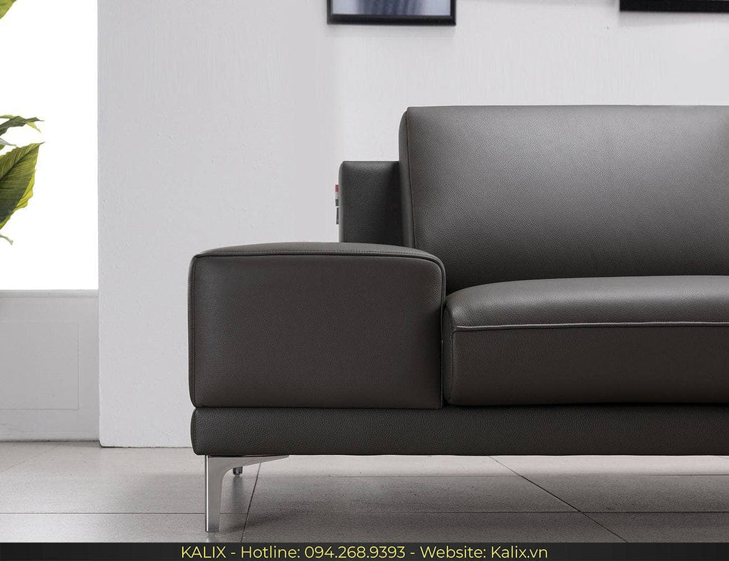 Sofa FAUSTA - Sofa văng da 3 chỗ tựa gật gù KALIX
