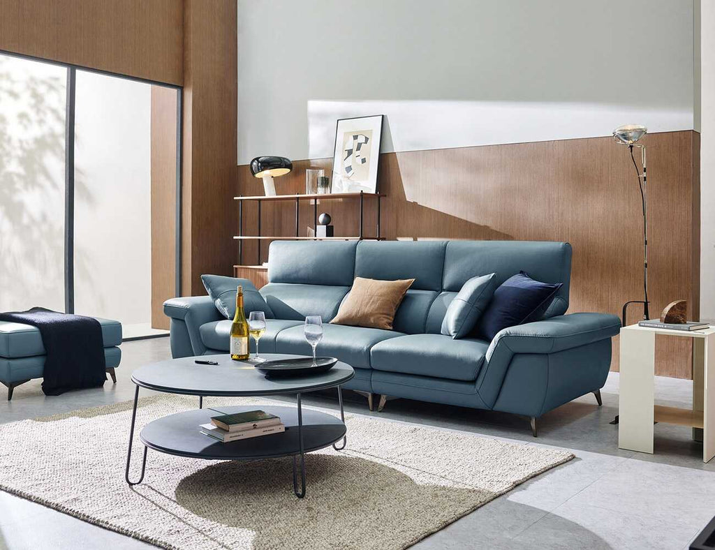 Sofa văng da 3 chỗ tựa liền Fayer 1