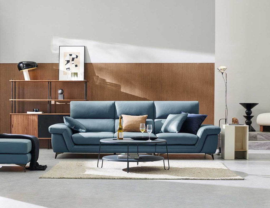 Sofa văng da 3 chỗ tựa liền Fayer 2