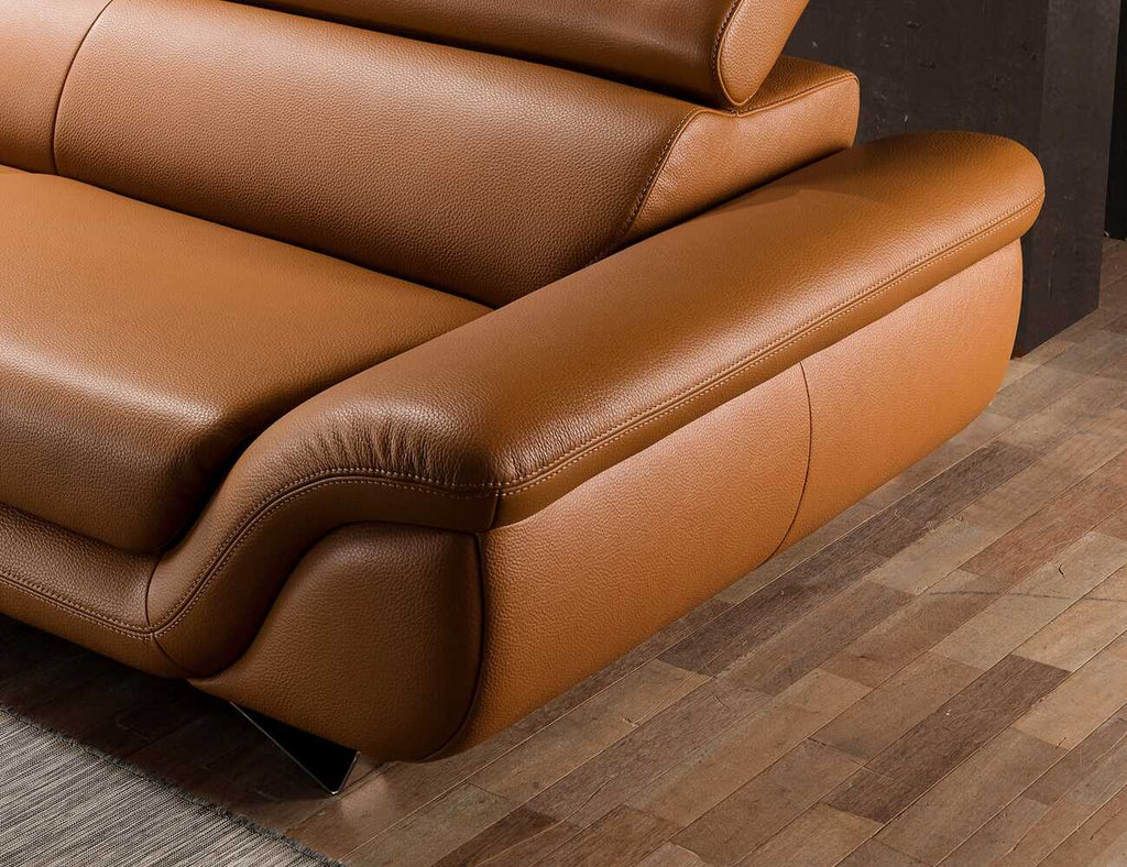 Sofa góc da 4 chỗ tựa gật gù Florence 5