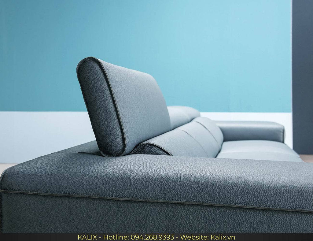 Sofa FONTENCE - Sofa văng da 3 chỗ tựa gật gù KALIX