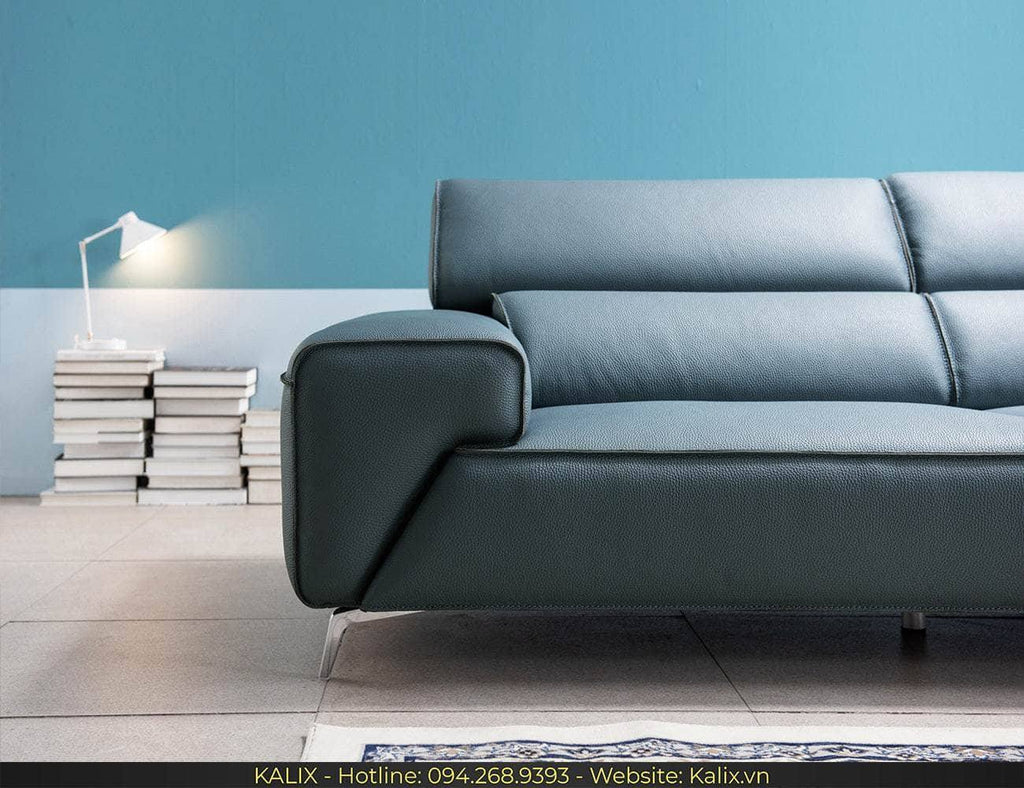 Sofa FONTENCE - Sofa văng da 3 chỗ tựa gật gù KALIX