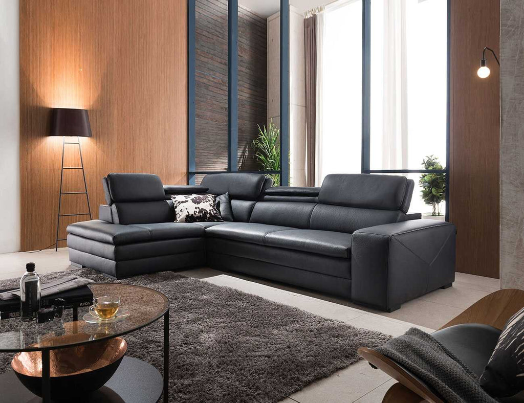 Sofa góc da 4 chỗ tựa gật gù Forexa 1