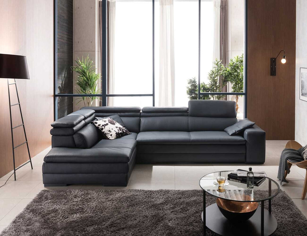 Sofa góc da 4 chỗ tựa gật gù Forexa 2