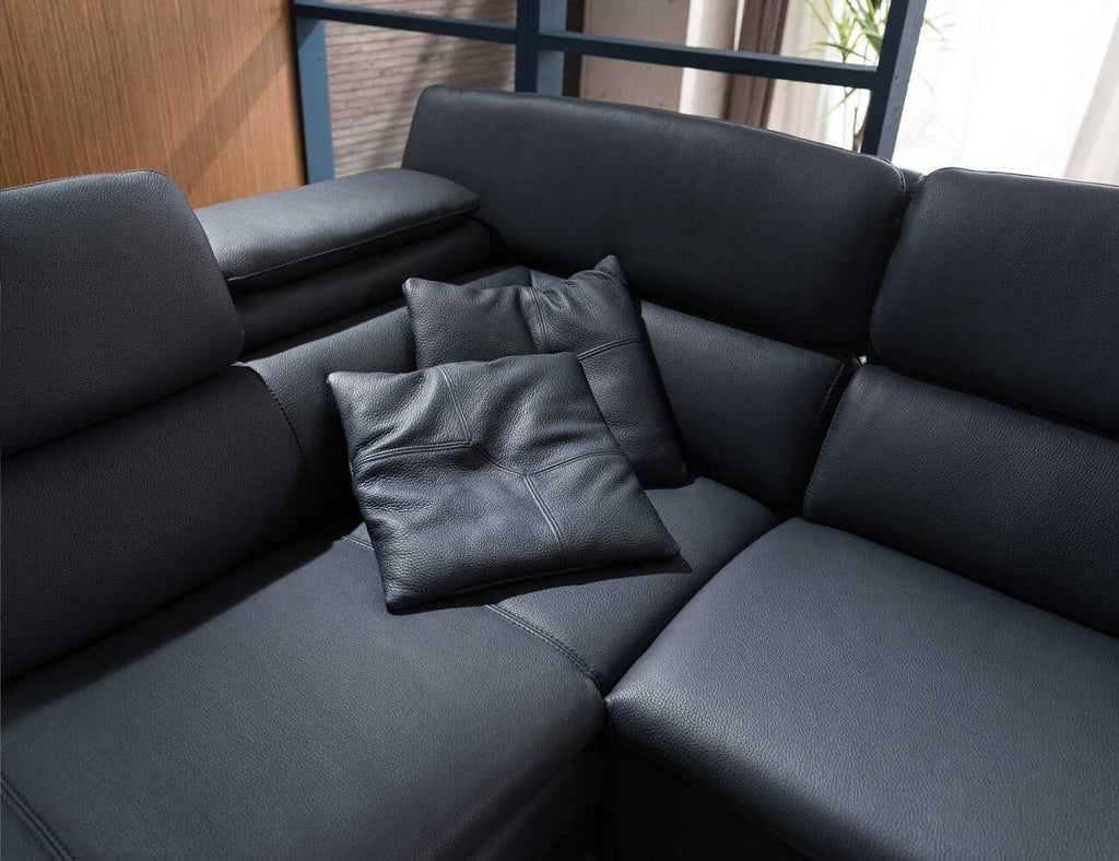 Sofa góc da 4 chỗ tựa gật gù Forexa 5