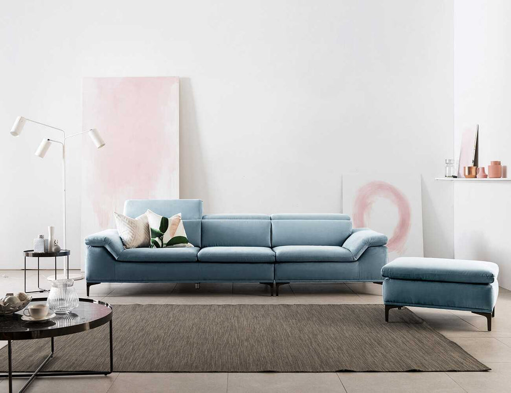 Sofa văng nỉ 3 chỗ tựa gật gù Fortuna 1