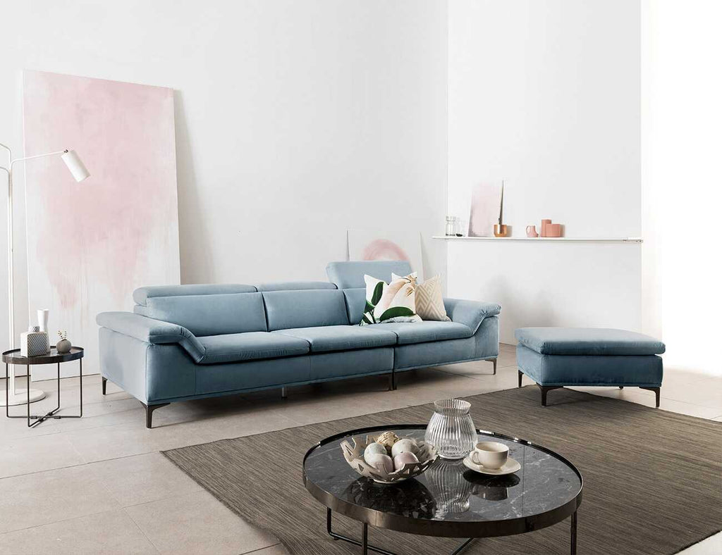 Sofa văng nỉ 3 chỗ tựa gật gù Fortuna 2