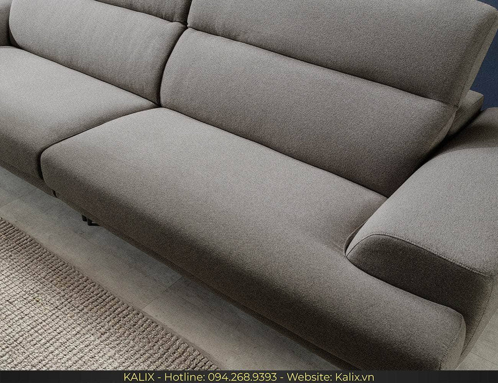 Sofa FREDO - Sofa văng nỉ 2 chỗ tựa gật gù KALIX