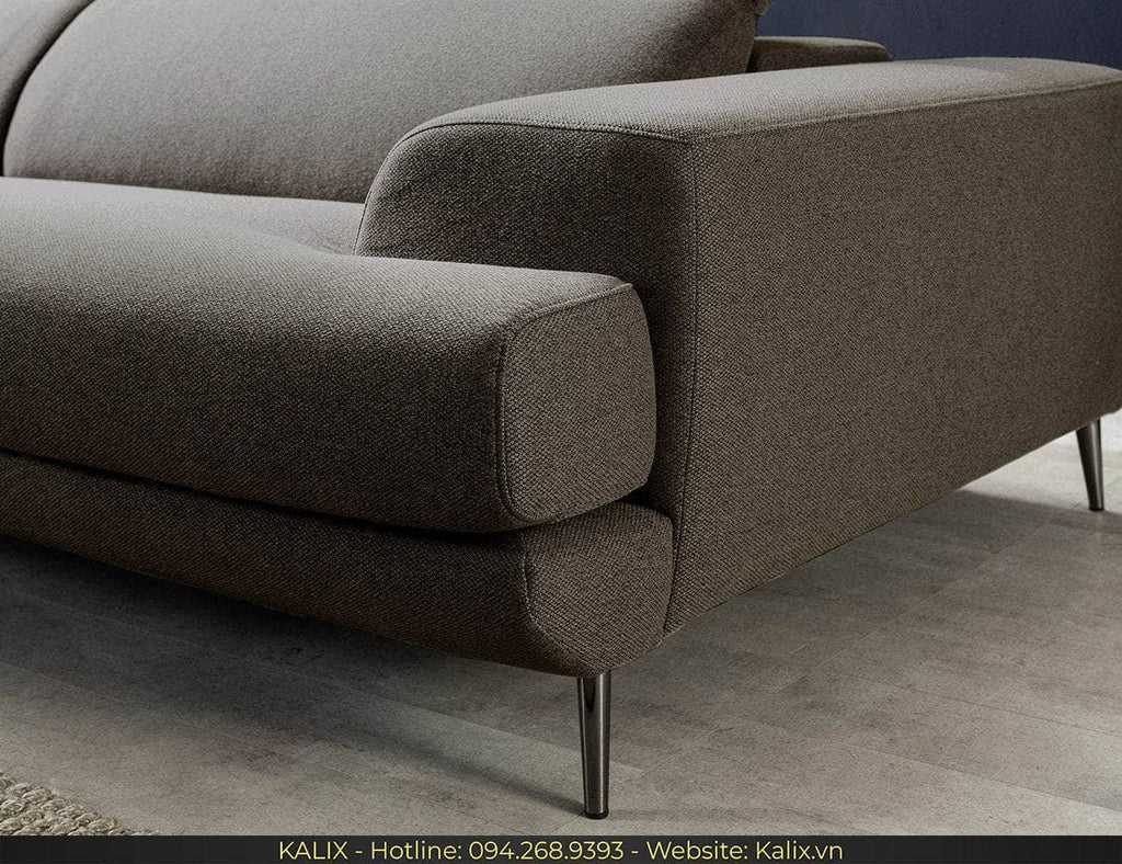 Sofa FREDO - Sofa văng nỉ 2 chỗ tựa gật gù KALIX