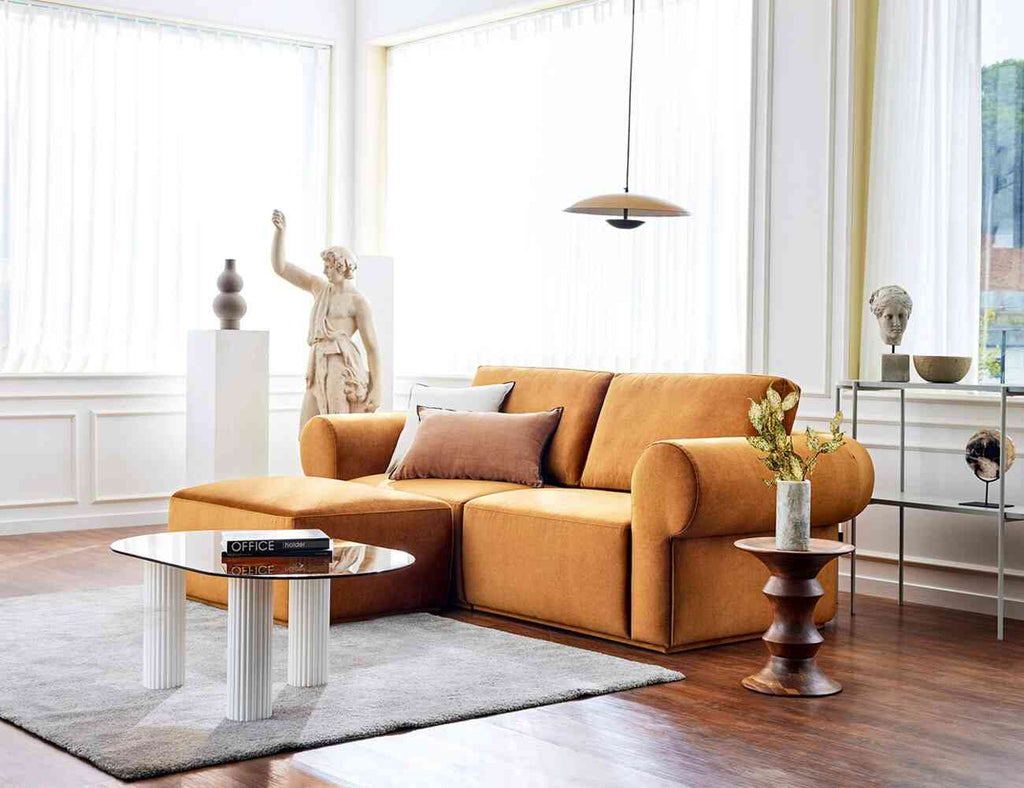 Sofa văng nỉ 2 chỗ tựa liền Grilly 2