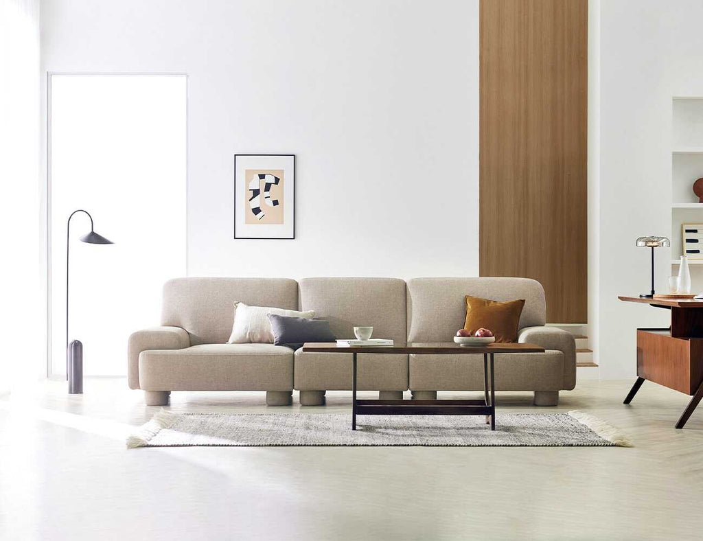 Sofa văng nỉ 3 chỗ tựa liền Hadyn 1