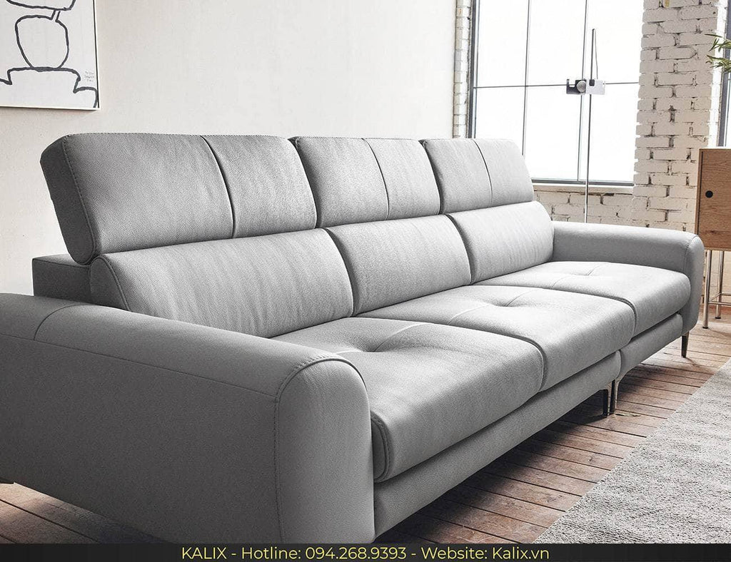 Sofa LOTTEPIE - Sofa văng da 3 chỗ tựa gật gù KALIX