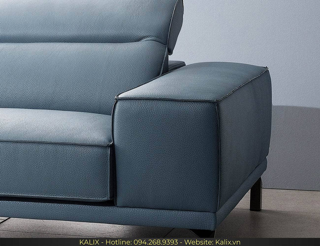 Sofa MILANO - Sofa văng da 1 chỗ tựa gật gù KALIX
