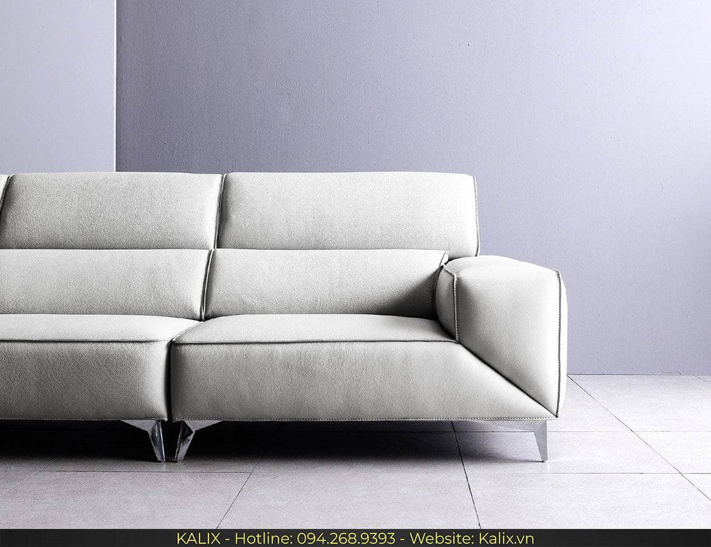 Sofa MIXI - Sofa văng da 3 chỗ tựa gật gù KALIX