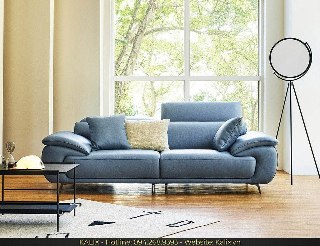 Sofa PERRY - Sofa văng da 2 chỗ tựa gật gù KALIX