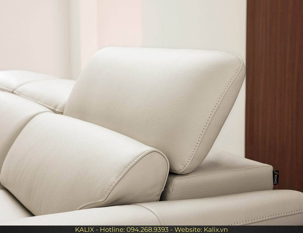 Sofa ROSA - Sofa văng da 3 chỗ tựa gật gù KALIX