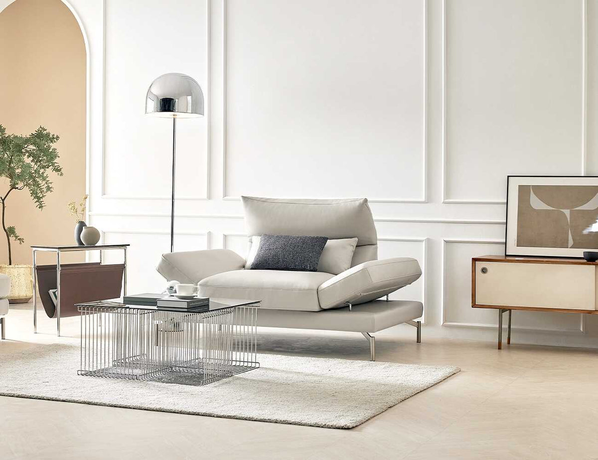 Ghế sofa đơn bọc da sang trọng NEVIS