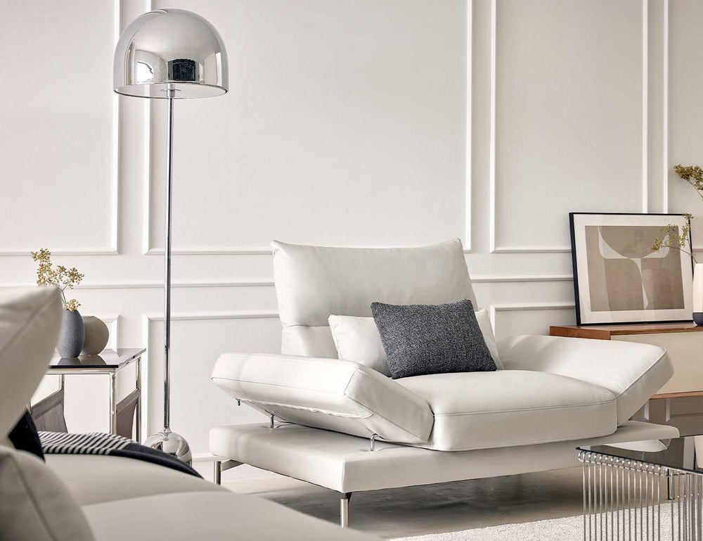 Ghế sofa đơn bọc da sang trọng NEVIS – KALIX