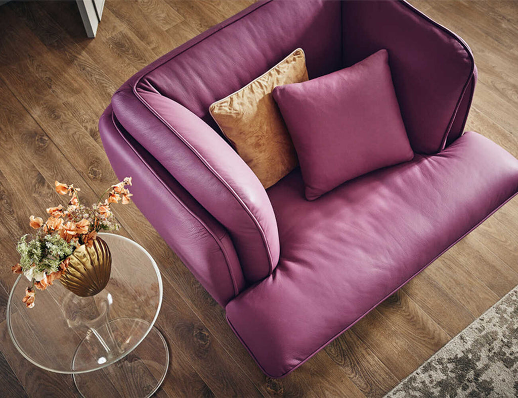 Sofa đơn da sang trọng và hiện đại LAVEN 1