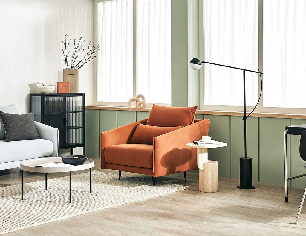 Sofa đơn nỉ hiện đại và thah lịch KAYA 1