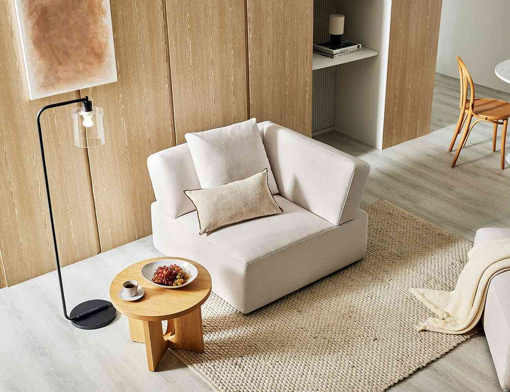 Sofa đơn nỉ hiện đại và thanh lịch THIRA 1