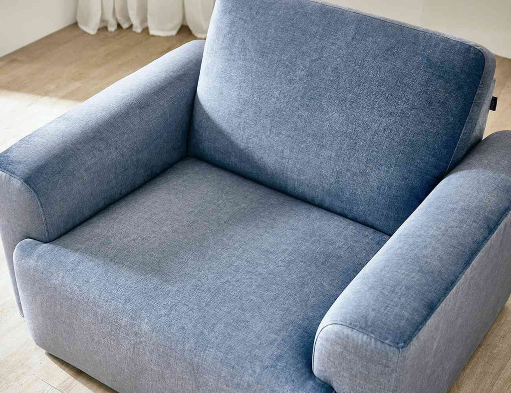 Sofa đơn nỉ sang trọng và tinh tế RIVIA BLUE 5