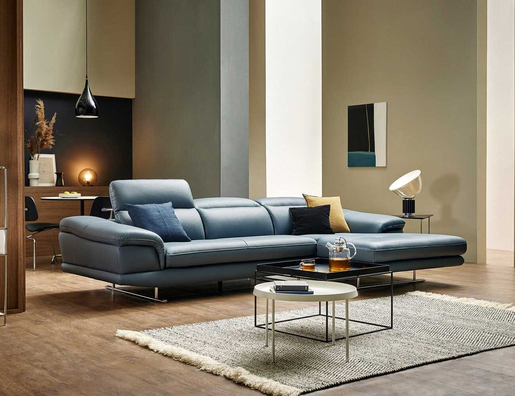 Sofa góc da 3 chỗ tựa gật gù KISSY - 02