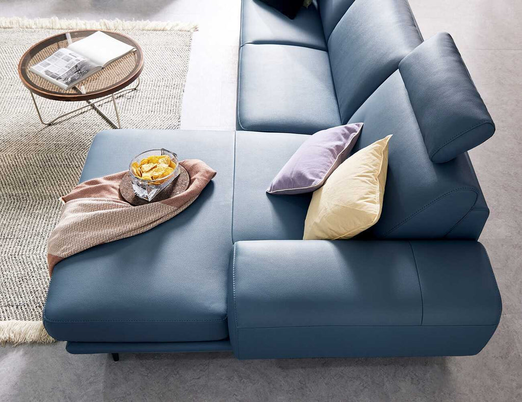 Sofa góc da 3 chỗ tựa gật gù LYNETTE - 09