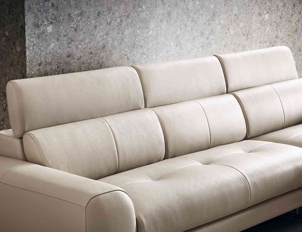 Sofa góc da 3 chỗ tựa gặt gù RASCHELLE - 05