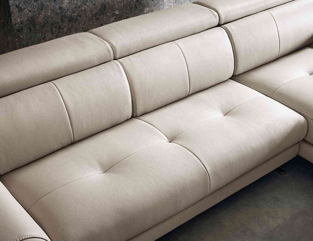 Sofa góc da 3 chỗ tựa gặt gù RASCHELLE - 30