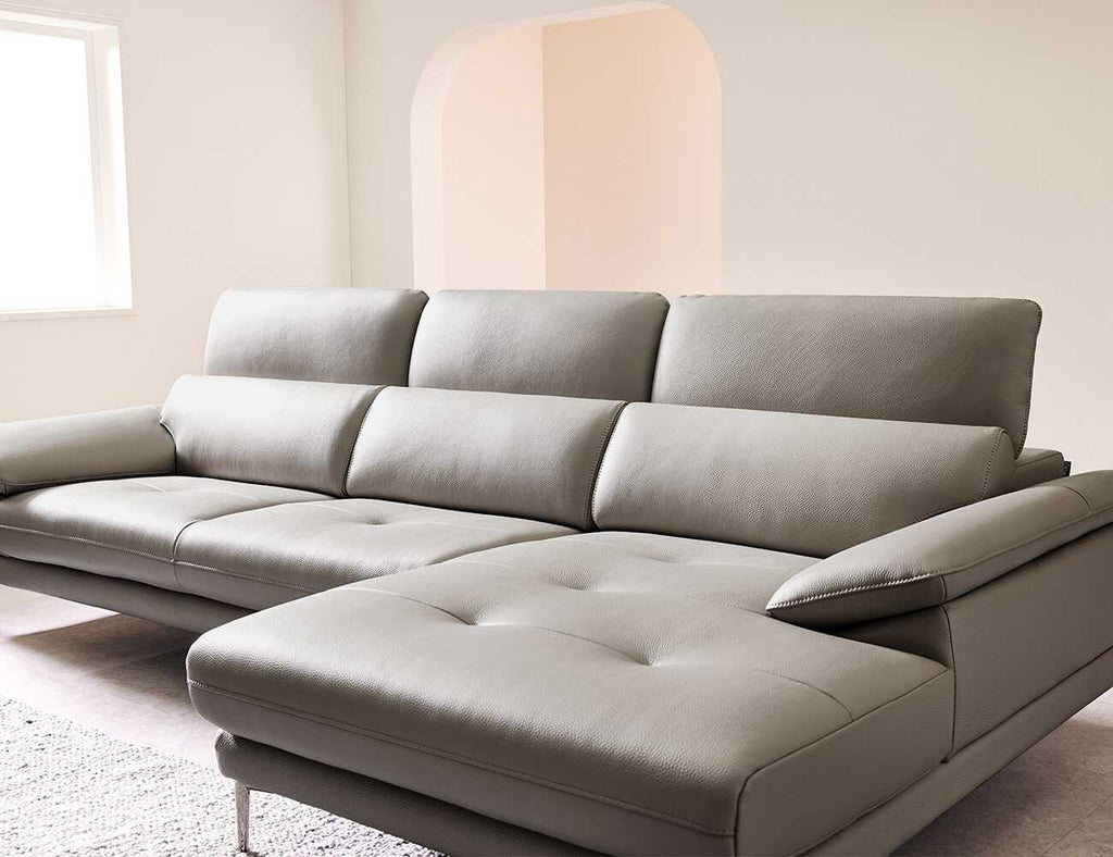 Sofa góc da 3 chỗ tựa gật gù ROSA - 03