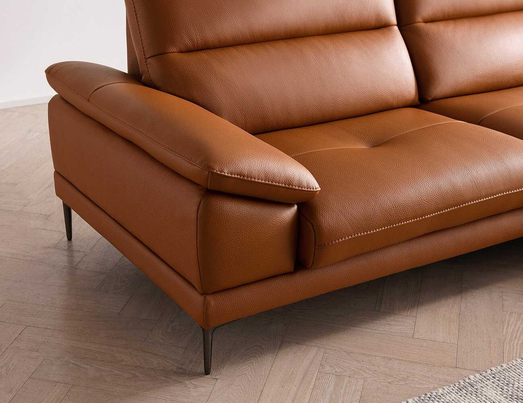 Sofa góc da 3 chỗ tựa gật gù ROSA - 10