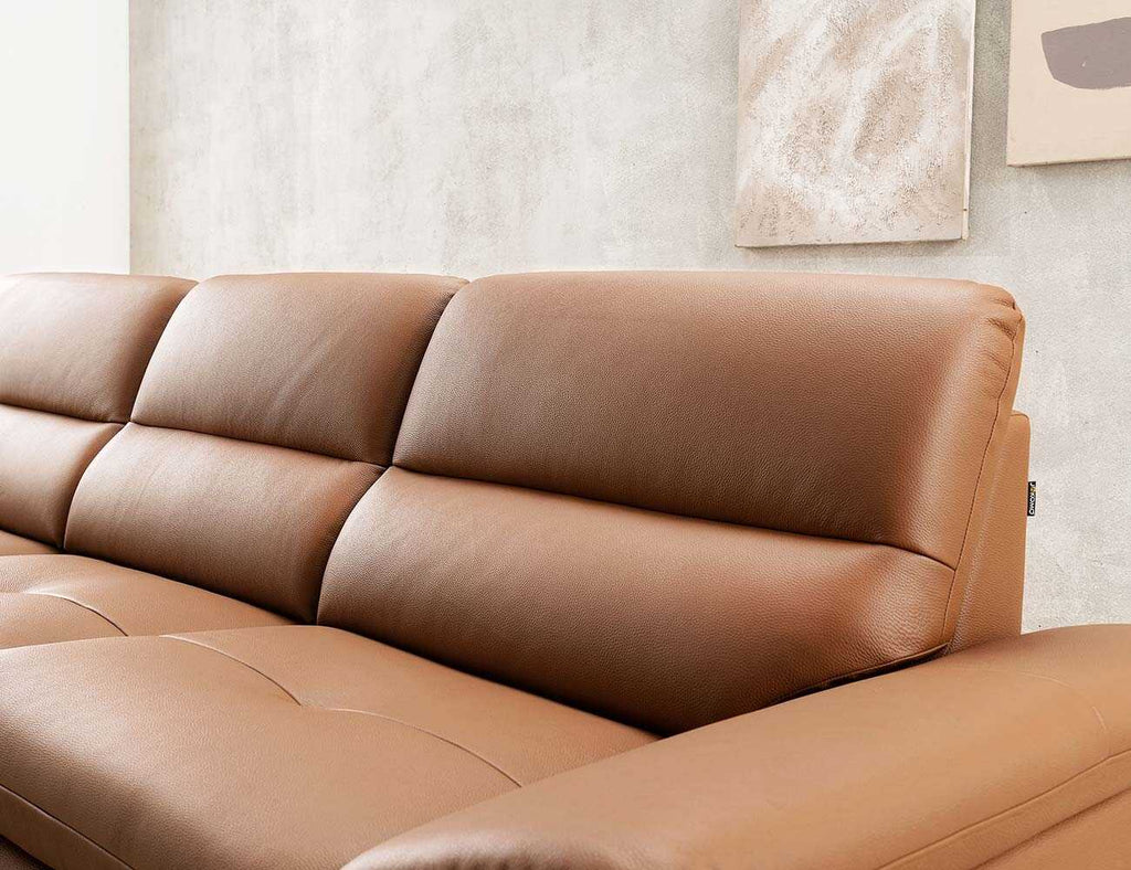 Sofa góc da 3 chỗ tựa liền LORRI - 03