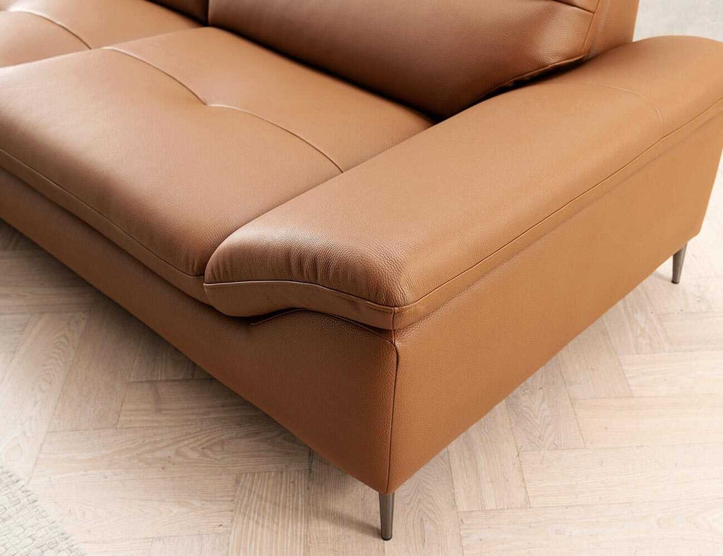 Sofa góc da 3 chỗ tựa liền LORRI - 04