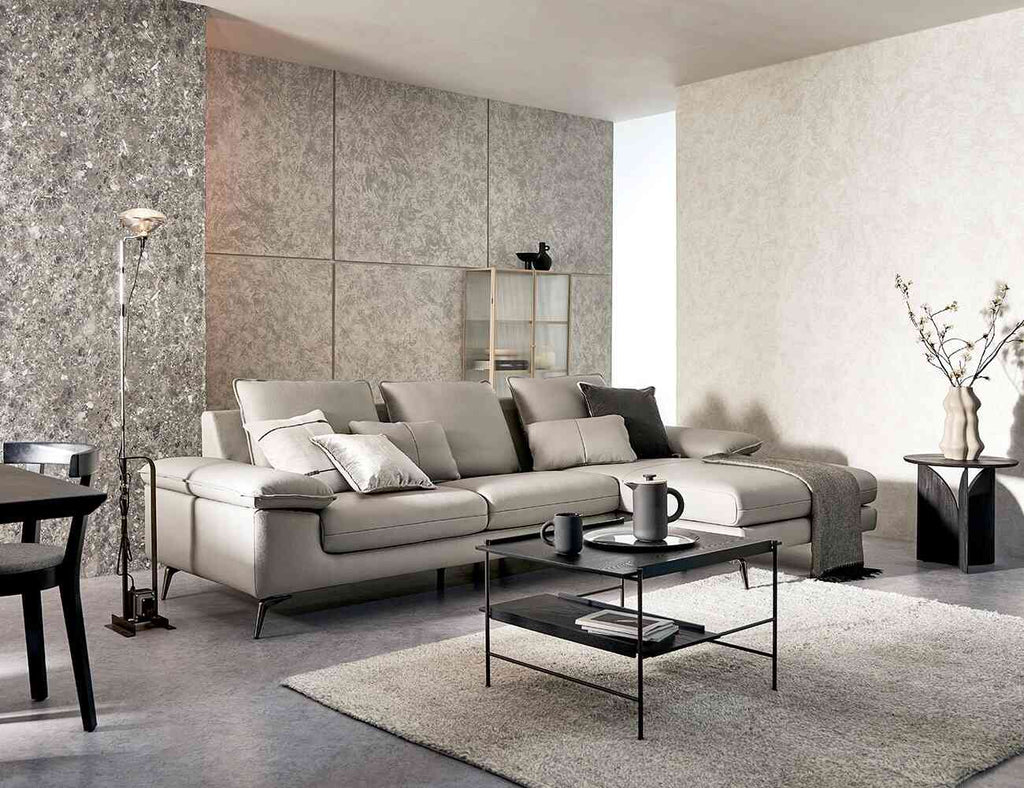 Sofa góc da 3 chỗ tựa liền - TAYCAN - 17