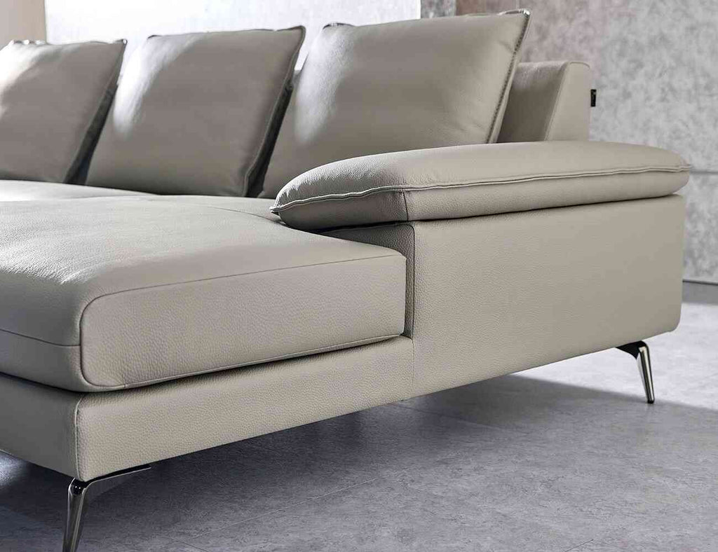 Sofa góc da 3 chỗ tựa liền - TAYCAN - 21