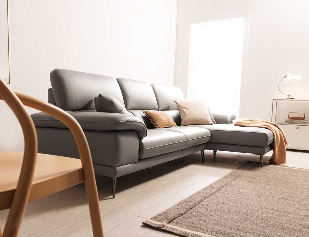 Sofa góc da 3 chỗ tựa liền - VANESSOTA - 23